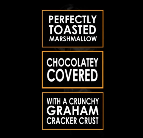FYRE® S’mores Ready-to-Eat Pre-Toasted Authentic Gourmet Campfire S'mores Perspective: top