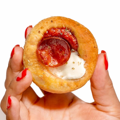 The Pizza Cupcake Pepperoni Frozen Snacks Perspective: top