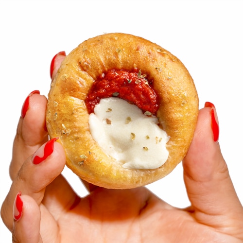 The Pizza Cupcake Margherita Pizza Snack Perspective: top
