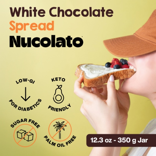 Nucolato® White Chocolate Hazelnut Spread Perspective: top
