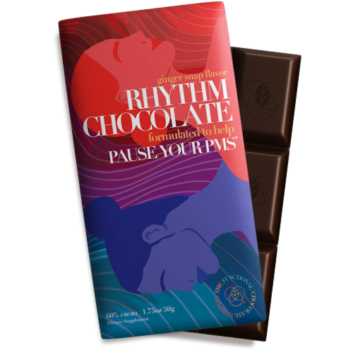 The Functional Chocolate Company Ginger Snap Rhythm Chocolate Dietary Supplement Perspective: top