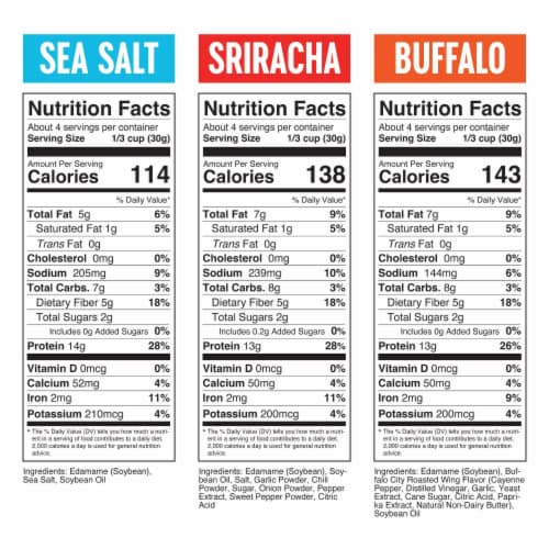 Crunchy Roasted Edamame (Variety) - Healthy Snacks, Keto Protein Gluten-Free & Vegan (3 Pk) Perspective: top