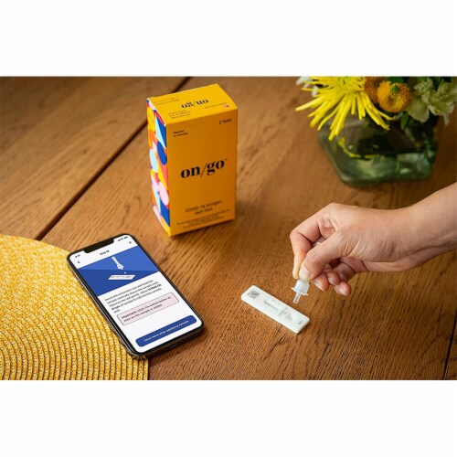 At Home ON/GO Covid Test (2ct) Perspective: top