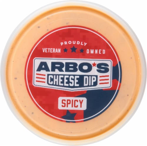 Arbo's Cheese Dip® Spicy Original Yellow Cheese Dip Perspective: top