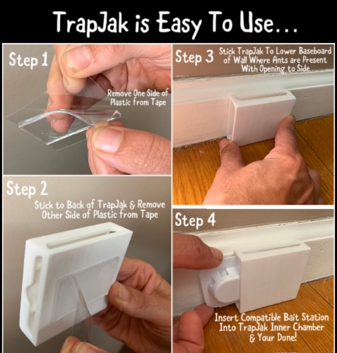 TrapJak Liquid Bait Station Cover Ant Killer & Ortho Home Defense Liquid Ant Baits - 3 Pack Perspective: top