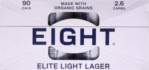 Eight® Elite Light Lager Beer Perspective: top