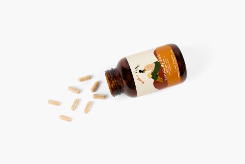 Peak and Valley Nourish My Brain Adaptogen Capsules Perspective: top