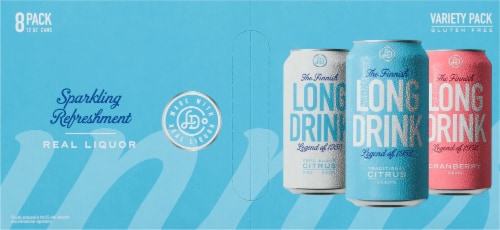 The Finnish Long Drink Ready to Drink Cocktail Variety Pack Perspective: top