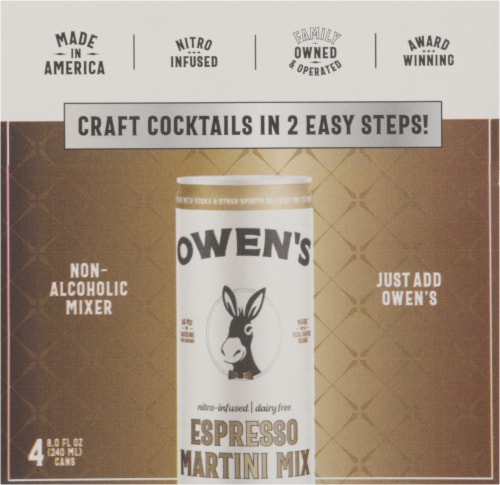 Owen's Nitro Infused Dairy Free Espresso Mixers Perspective: top