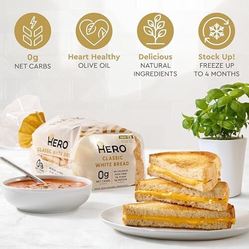 Hero™ Classic White Bread Perspective: top