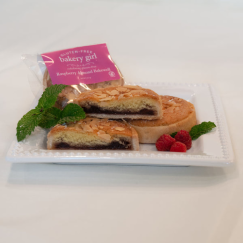 Gluten Free Bakery Girl Raspberry Almond Bakewell Tart, 12 Count. GLUTEN FREE! Perspective: top
