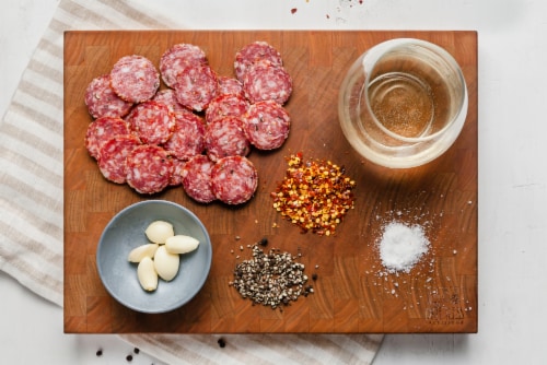 Driftless Provisions Sopressata Salami Perspective: top