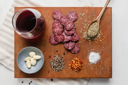 Driftless Provisions Salami Picante Perspective: top