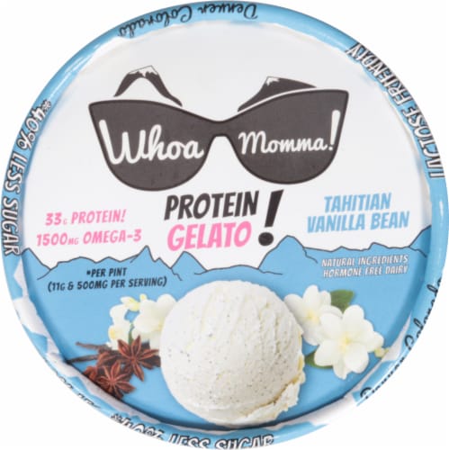 Whoa Momma! Vanilla Bean Gelato Pint Perspective: top