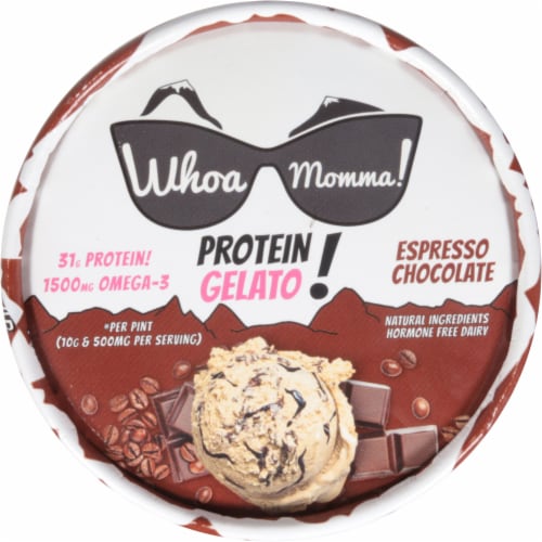 Whoa Momma! Espresso Chocolate Protein Gelato Perspective: top