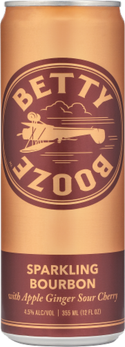 Betty Booze™ Sparkling Bourbon With Apple Ginger Sour Cherry Perspective: top