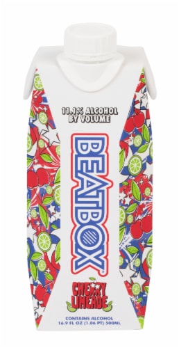 BeatBox Red, White, and Blue Variety 6 Pack, 500Ml Perspective: top