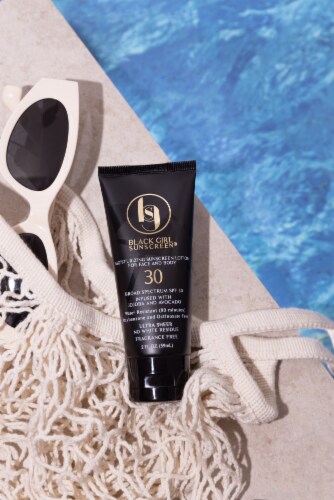 Black Girl Sunscreen SPF 30 Face and Body Sunscreen Perspective: top