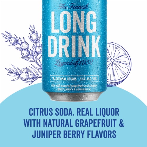 The Long Drink Company Traditional Cocktail Can Perspective: top