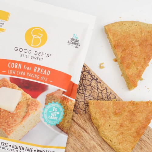 Corn Bread Baking Mix - Grain Free, Sugar Free, Gluten Free, Wheat Free, and Low Carb,7.5 Oz Perspective: top