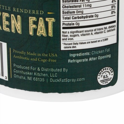 Cornhusker Kitchen Kettle Rendered Chicken Fat Made In USA Cage-Free 1.5 LB Perspective: top