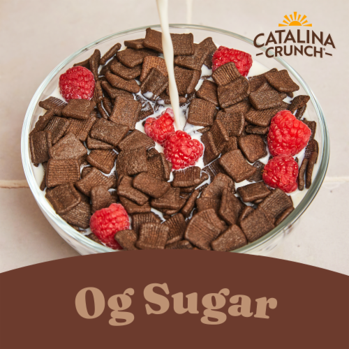 Catalina Crunch® Dark Chocolate Protein Cereal Perspective: top