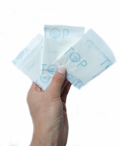 TOP Organic Cotton Ultra Thin Panty Liners Perspective: top