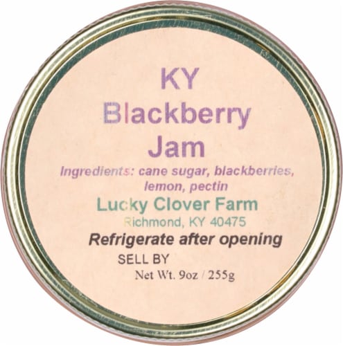 Lucky Clover Farmky Blackberry Jam Perspective: top