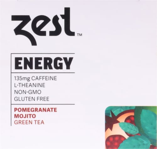 Zest™ Tea Pomegranate Mojito Energy Green Tea Perspective: top