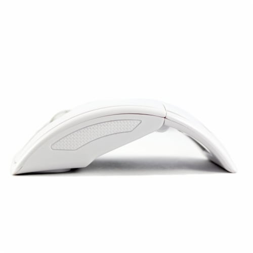 SANOXY 2.4GHz Wireless Folding Foldable Arc Optical Mouse w/USB Receiver for laptop, chromebo Perspective: top
