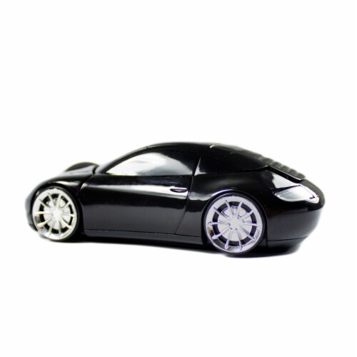 SANOXY 2.4GHz Wireless 3D Car Shape Optical Mouse w/ USB Receiver for PC  (BLACK) Perspective: top