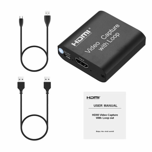 4K USB2.0 HDMI Video Capture Card 1080P Game Record Live Streaming with  Loop Out, 1 - Kroger