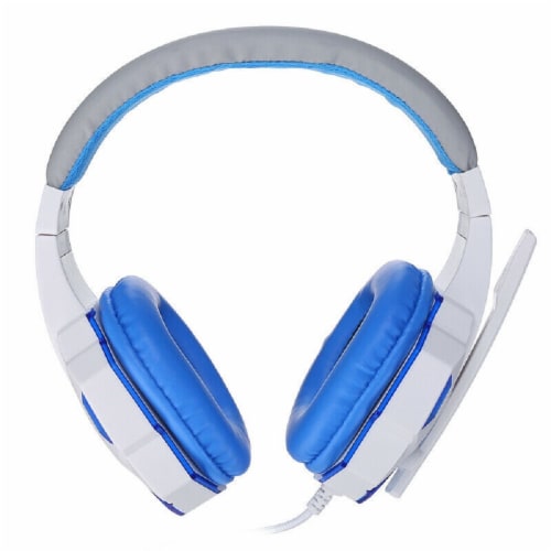 3.5mm Gaming Headset Mic LED Headphones Stereo Bass Surround For PC Xbox  One PS4 (black-blue), 1 - Kroger