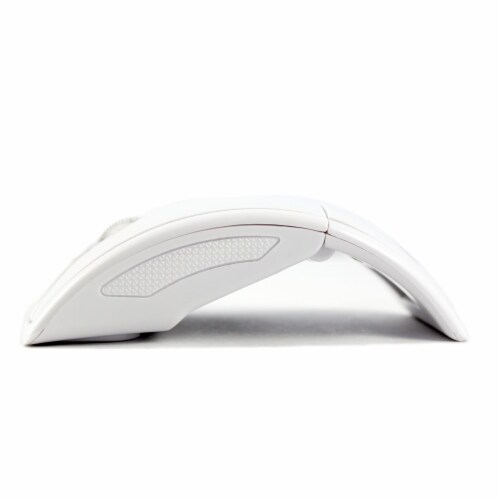 SANOXY 2.4GHz Wireless Folding Foldable Arc Optical Mouse  (WHITE) Perspective: top