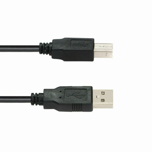 Printer Cable USB 2.0 A to B A Male to B Male Compatible with HP Cannon Epson Dell Brother Perspective: top