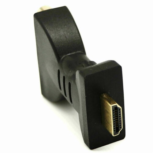 HDMI Male to 3 RCA Female Composite AV Video Audio Adapter Converter for TV PC Perspective: top