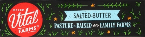 Vital Farms® Sea Salted Butter Sticks Perspective: top