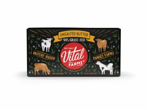 HT Traders™ Pasture-Raised Cows Unsalted Butter Sticks, 2 ct / 8 oz -  Harris Teeter