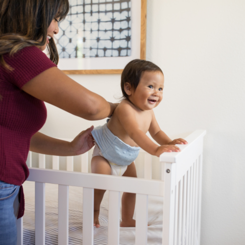 Happi Tummi:All Natural Fast Relief Waistband for Colic & Gas in Babies and Toddlers in Blue Perspective: top