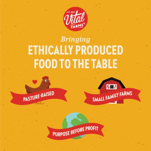 Vital Farms® Pasture-Raised Large Eggs Perspective: top