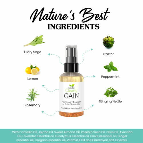 Clearly GAIN Natural Hair Growth Oil and Hair Loss Treatment for Men and Women 2 Fl Oz Fred Meyer