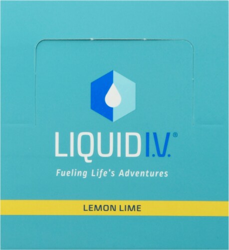 Liquid I.V.® Hydration Multiplier® Lemon Lime Electrolyte Drink Mix Perspective: top