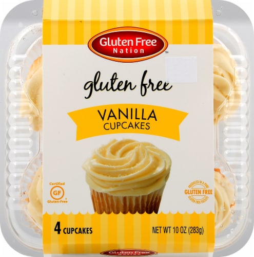 Gluten Free Nation™ Gluten Free Vanilla Cupcakes Perspective: top