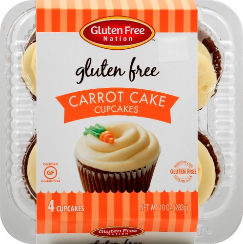 Gluten Free Nation Gluten Free Carrot Cake Cupcakes Perspective: top