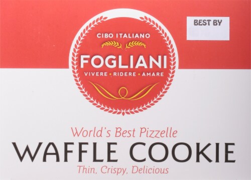 Fogliani Vanilla Pizelle Waffle Cookies Perspective: top