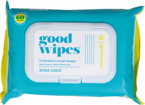 Goodwipes® Shea-Coco Flushable Wipes Perspective: top