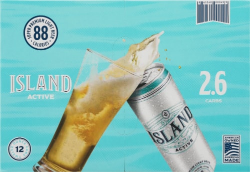 Island Active Premium Light Beer Perspective: top