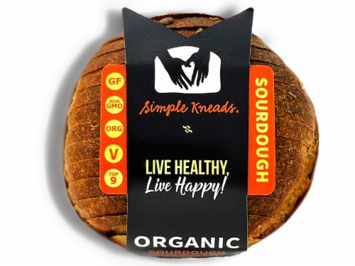 Simple Kneads® Gluten Free Sourdough Bread Perspective: top