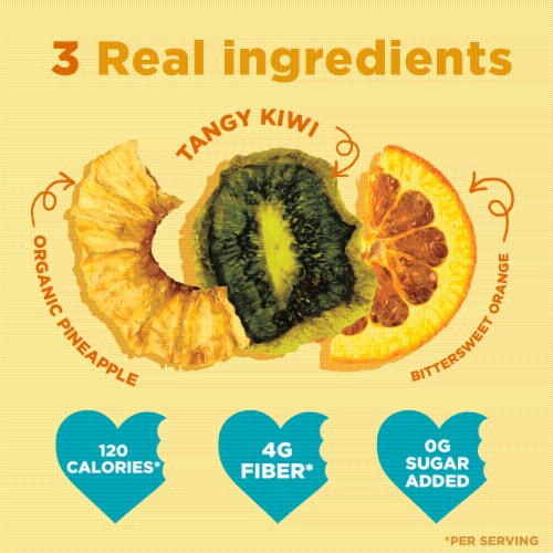 RIND® Snacks Tropical Blend Dried Fruit Superfood Perspective: top