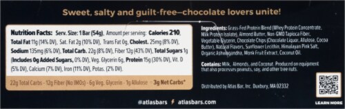 Atlas Bar® Chocolate Cacao Protein Bar Perspective: top